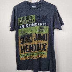 Stone Free Jimi Hendrix May 24 San Diego Concert Promo Tee Medium